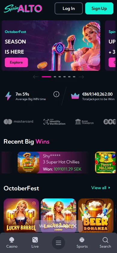 La App de Spinalto Casino